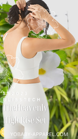 NEW 2023 Yobaby Apparel The Heavenly Yoga High Rise set - White Lotus