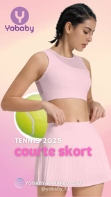 Yobaby Apparel 2025 Tennis - Courte Skort Pink