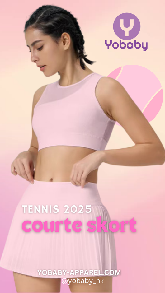 Yobaby Apparel 2025 Tennis - Courte Skort Pink