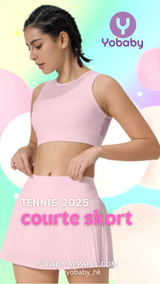 Yobaby Apparel 2025 Tennis - Courte Skort Pink