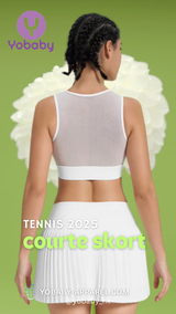 Yobaby Apparel 2025 Tennis - Courte Skort Blanc