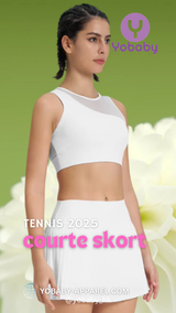 Yobaby Apparel 2025 Tennis - Courte Skort Blanc