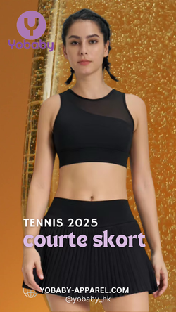 Yobaby Apparel 2025 Tennis - Courte Skort Noir