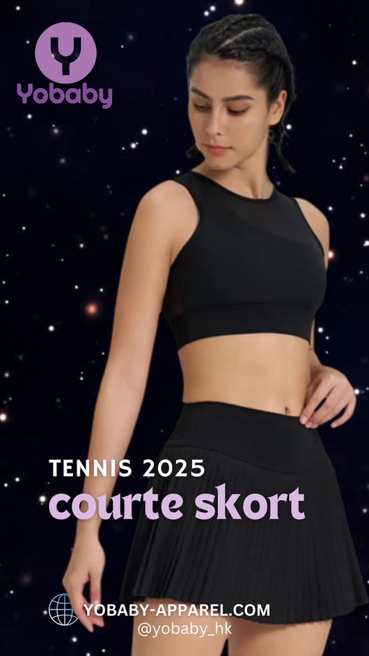 Yobaby Apparel 2025 Tennis - Courte Skort Noir