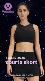 Yobaby Apparel 2025 Tennis - Courte Skort Noir