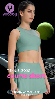 Yobaby Apparel 2025 Tennis - Courte Skort Pistachio