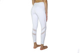 YOBABY APPAREL Double Mesh Bands Yoga Leggings (WHITE) - Yobaby Apparel
