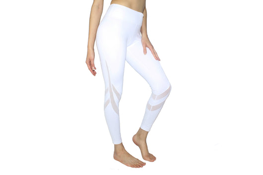 YOBABY APPAREL Double Mesh Bands Yoga Leggings (BLACK) - Yobaby Apparel