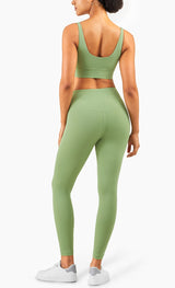 Yobaby Apparel The Heavenly Yoga High Rise set - Cucumber Crush
