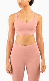 Yobaby Apparel The Heavenly Yoga High Rise set - Peachy Pink