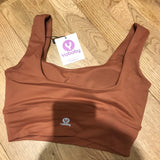 YOBABY APPAREL - THE HEAVENLY yoga crop top - BABE CORAL ( 2019 NEW) - Yobaby Apparel 