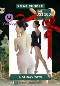 Yobaby Apparel 2025 Christmas Bundles (Pink & Black leotards deo sets) 🎀