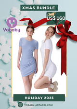 Yobaby Apparel 2025 Christmas Bundles (white and city blue deo piece)