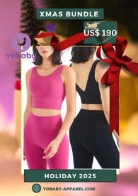 Yobaby Apparel 2025 Christmas Bundles ( Pink and Noir duo set)