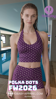 FW2026 Yobaby Apparel Polka Dots workout set - (Pre-order)