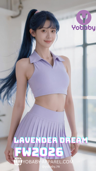 Yobaby Apparel FW 2026 Lavender Dream Tennis Skirt - Lilac
