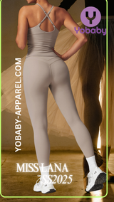 Yobaby Apparel SS 2025 Miss Lana - BlissCool High Rise Leggings and Crop set in Cream