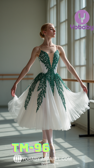 Pre-order Adult ballet tutu skirt emerald- TM-96