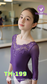 Pre-order Preteen ballet leotard violet TM-199