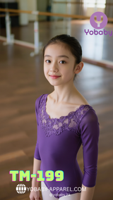 Pre-order Preteen ballet leotard violet TM-199