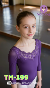 Pre-order Preteen ballet leotard violet TM-199