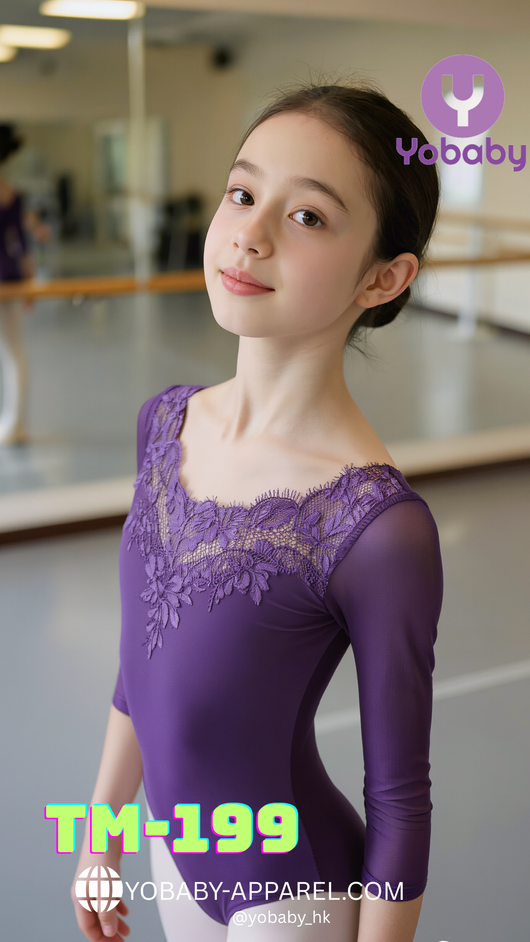 Pre-order Preteen ballet leotard violet TM-199