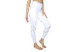 YOBABY APPAREL Double Mesh Bands Yoga Leggings (WHITE) - Yobaby Apparel 