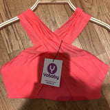 YOBABY APPAREL- Criss Cross Bralette (Coral Pink LIMITED EDITION) - Yobaby Apparel 