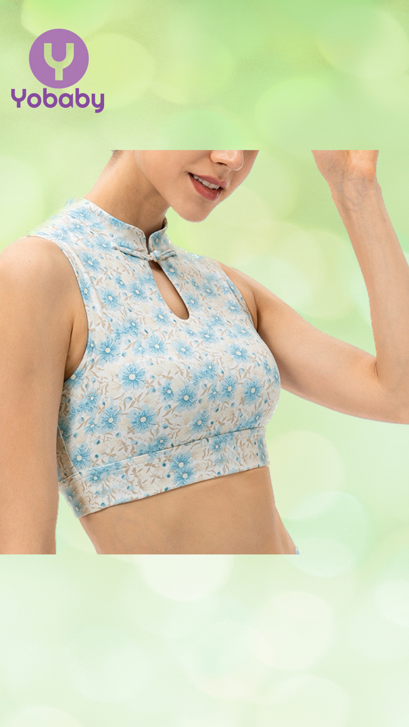 ■DHYANI■ Mellow Crop Tank (Mandarin) YobabyApparel2023waterdropshap