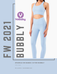 YOBABY APPAREL - High Performance workout set - Powder Blue (3 pcs )